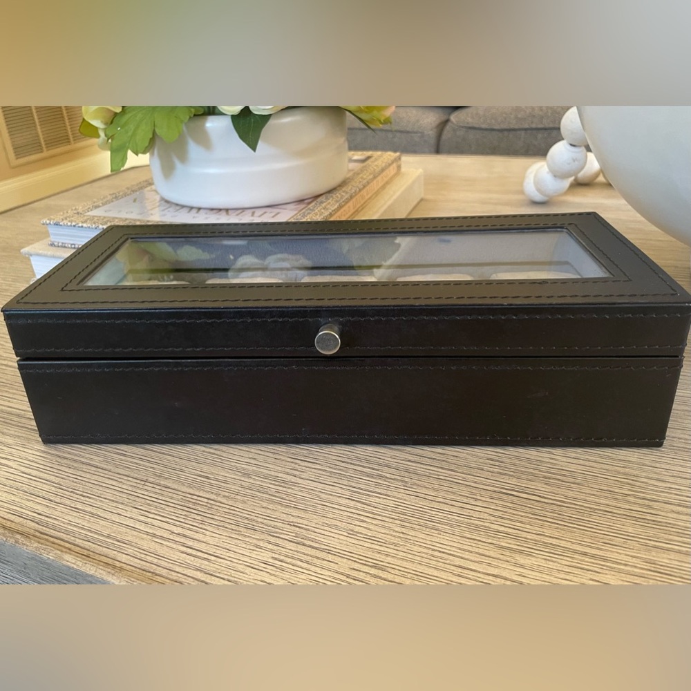 Leather Watch Storage Box - Picture 2 of 9